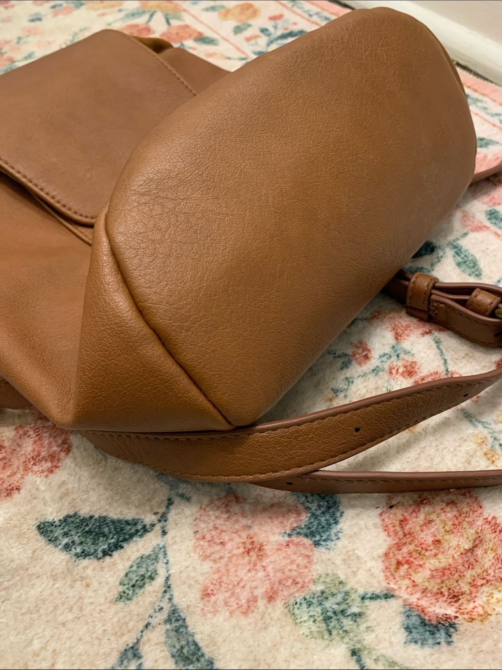 Universal Thread Tan Faux-Leather Drawstring Backpack - Picture 6 of 6